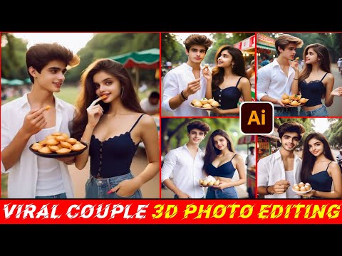 Couples 3D trending name Image Creator 2024 | Bing Image | New Trending couple photo editing