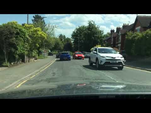 Crewe Green Roundabout From Hungerford Road, 4th Exit to M6 South University Way, Driving Test Route