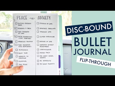 Flip-through Video Tour of My Discbound Bullet Journal | Completely Customizable System!