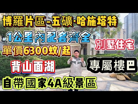 自帶國家4A級景區 奧地利風格小鎮【博羅片區-五礦·哈施塔特】別墅住宅 背山面湖 單價6300/平起 | 1公里內商業配套齊全 業主專屬樓巴 | 周邊學校資源豐富#惠州樓盤