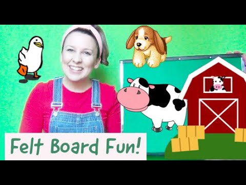 Felt Board Toddler Activities for Language and speech development - Old McDonald Flannel Board