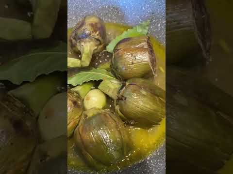 Cooking sound #artichoke #asmrsounds #vegetables #healthyfood #viral #trend #shorts