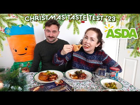 ASDA CHRISTMAS TASTE TEST 2023 | Taste Testing New In Christmas Food From ASDA 2023