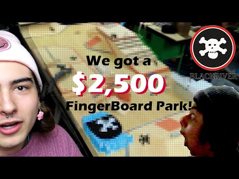 WE GOT A $2500 BLACKRIVER FINGERBOARD PARK! @Slushcult #fingerboard #fingerboarding