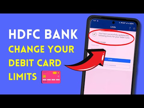 HDFC Debit Card Limit Change - How to Check or Set the Limit of Debit Card in HDFC Bank Application?