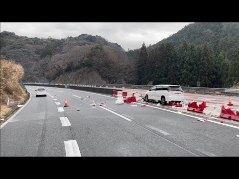 事故❗️【速報】中国道　伊佐パーキング付近