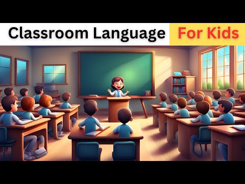 Classroom Language | Classroom dialogue | English Conversation | #classroomlanguage #kidslearning