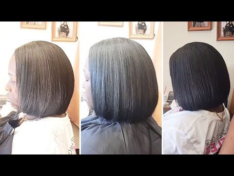 Quick and Easy Short Bob Haircut Tutorial & Bob Hairstyle Women