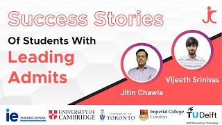 Success Stories of Students with Leading Admits | Cambridge, Imperial, uToronto, TU Delft, IE