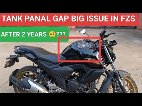 Yamaha fzs v4 tank panal Gap issue After 2 years 😭l fz v4 tank panel Broken Problem l Fzs v4 Review