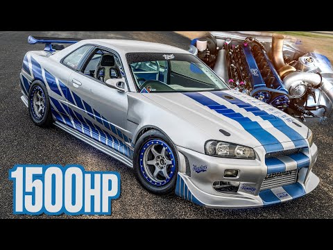 1500HP “FAST & FURIOUS" R34 Skyline Drag Build (2.6L RB26 | 10,500RPM)