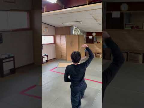 【ゆっくり】受け身を取りながらの手裏剣打ち  Shuriken throwing with ukemi