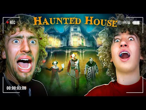 OVERNIGHT IN A HAUNTED HOUSE WITH NELSON AND NOAH!!!