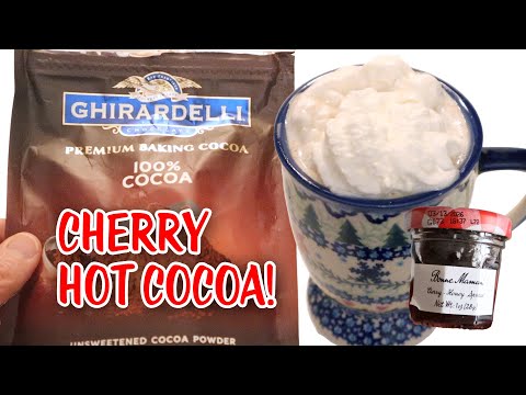 Cherry Hot Chocolate! - Day 19 Bonne Maman Advent Calendar 2024