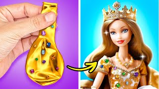 Luxury Doll Transformation 👑 DIY Doll Outfits and Accessories