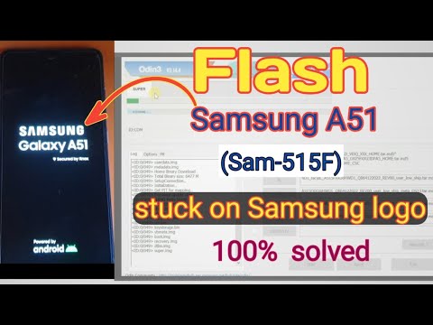 How To Flash Samsung A51 (SM-A515F)|stuck on Samsung Logo| install Flash Firmware using Odin3