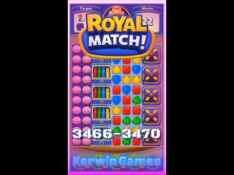 Royal Match Level 3466 3467 3468 3469 3470 - No Boosters Gameplay