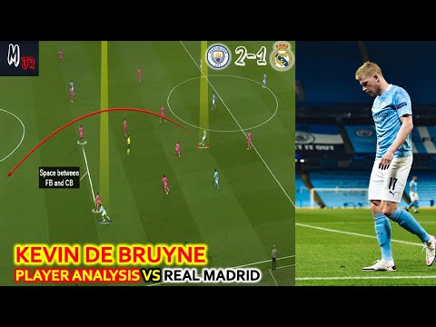 Kevin De Bruyne VS Real Madrid / Player Analysis / What Roles Did Guardiola Ask Him To Do?