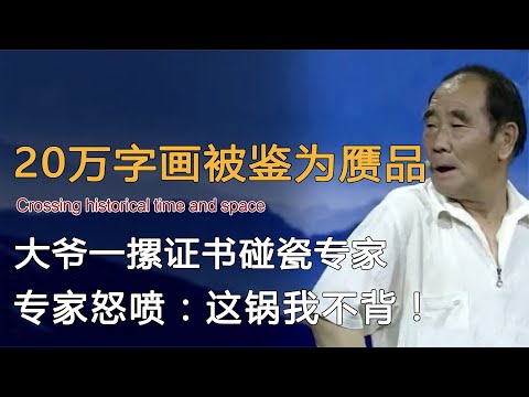 价值20万字画被鉴为赝品，大爷现场碰瓷专家，专家：这锅我不背！