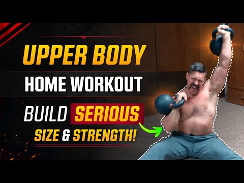 Upper Body Home Kettlebell Routine [Mass + Strength Gains] | Coach MANdler