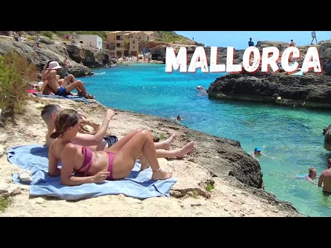 Beach walk Spain  | Mallorca MAJORCA | Cala S'Almonia 4K