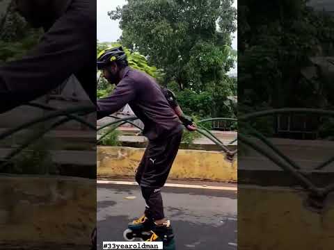 33 year oldman learn how to skate #indianskater #skating #figureskating #reaction #stunt #stunts