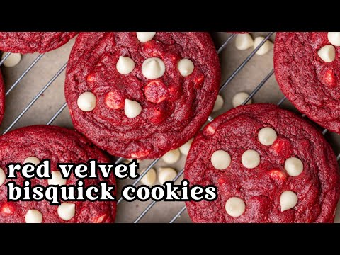 Red Velvet Bisquick Cookies