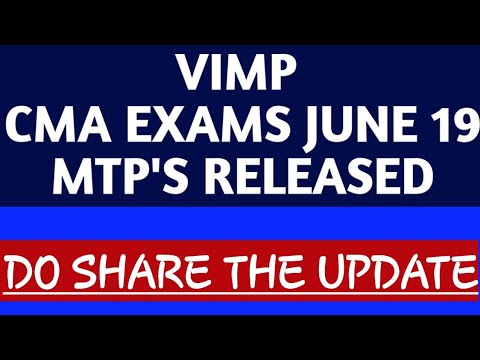 Mtps for june 19 CMA EXAMS