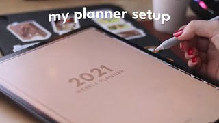 My simple 2021 planner setup 🍎