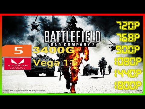 Battlefield Bad Company 2 | Ryzen 5 3400G Vega 11 2x8 (2666MHz) 16GB RAM