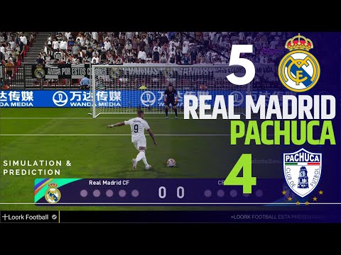 REAL MADRID 5-4 PACHUCA FINAL Intercontinental 2024 | eFootball Simulación/Recreación