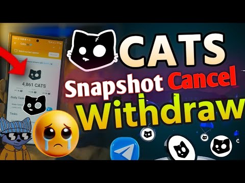 $CATS Airdrop Snapshot CANCEL 😭 cats new update | cats snapshot today | cats bybit | cats withdrawal