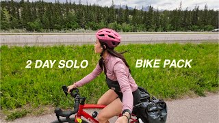 2 Day Solo-Cycling to Banff -100 Miles Through Prairie and Rocky Mountain