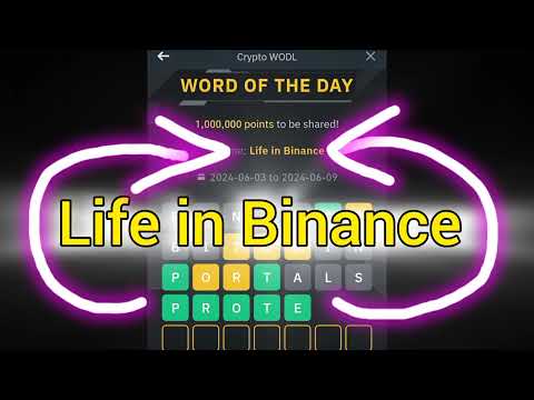 Binance Word of the day Life in Binance |Life in Binance Theme Words of the day Answers#wordoftheday