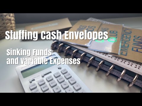 STUFFING CASH ENVELOPES - Sinking Funds and Variable Expenses | Inconsistent Income Zero Based