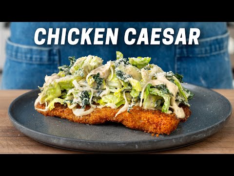 20 Minute Crispy Chicken Caesar Salad