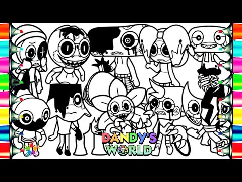 DANDY's WORLD [ROBLOX] Coloring Pages / How To Color Twisteds Jumpscares Part 1 / NCS Music