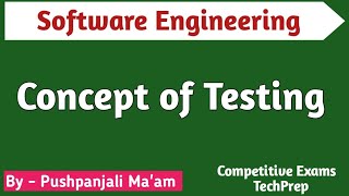 Lec - 6.1 Concept of Testing in Software Engineering in Hindi