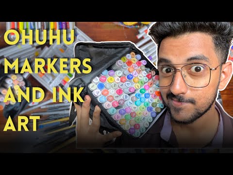 Alcohol markers and Fine liners INK art