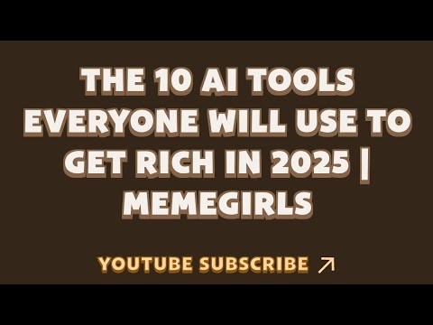 The 10 AI Tools Everyone Will Use to Get Rich in 2025 | MemeGirls | Memefi New Video Code