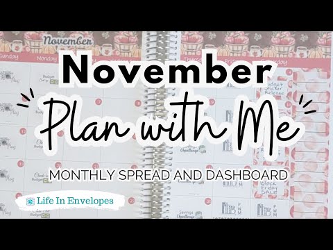 Monthly Spread / Planner Set-up / November 2023 / Erin Condren / Life Planner / Dashboard Layout