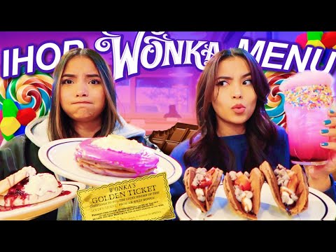 Eating The Entire WONKA Menu at 6AM! *IHOP*