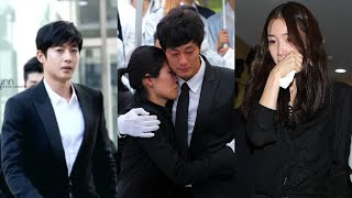 So Ji Sub, Kim Hyun Joong & many stars burst crying farewell | Unseen moment at Park Yong Ha Funeral