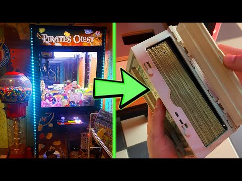 HUGE CASH Collection From Our Claw Machine!