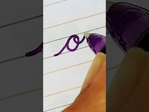 How to write letter 'o' in cursive handwriting #handwriting #shorts