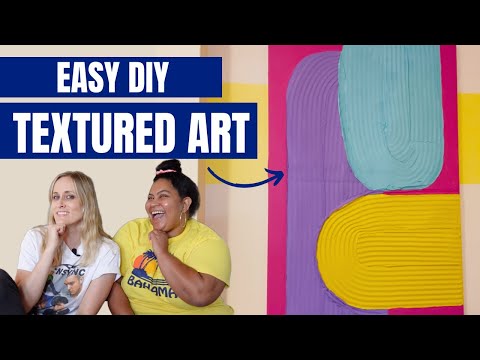 Easy DIY Textured Art Using Joint Compound (ft. Danielle Perez)