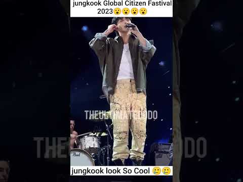 Jungkook global citizen festival concert 2023❤️☺️ #bts #jungkook #youtubeshorts #viral #shortvideo