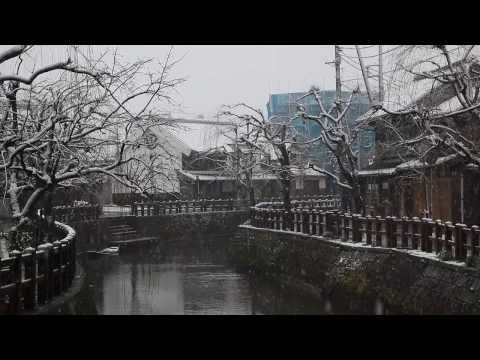 2014佐原の雪景色 小野川・香取街道沿い