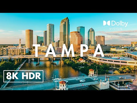 Tampa, Florida, USAin 8K ULTRA HD HDR 60 FPS Video by Drone