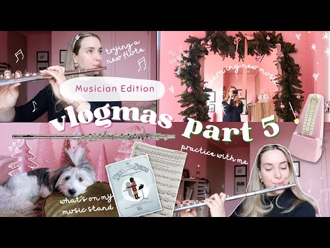 Practice with me: trying new flute headjoints🪈✨🎶  | vlogmas 2023 part 5